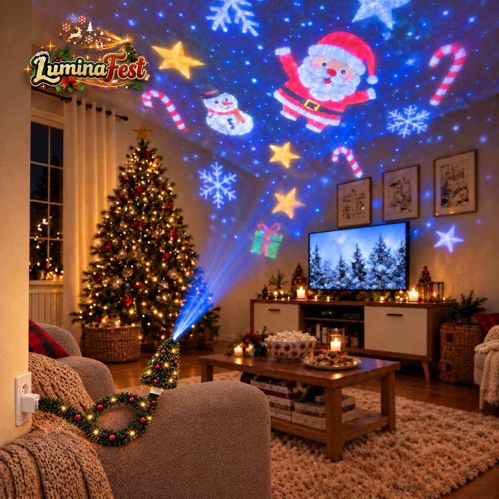 Projecteur LuminaFest™ - Édition Festive USB